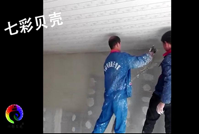 砂漿噴涂機工地施工，掛網砂漿噴涂(圖文)